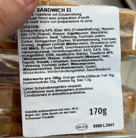 Sandwich club oeuf