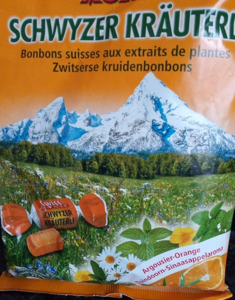 Bonbons suisses aux extraits de plantes