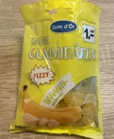 Saure Gummibären Bananen gescack