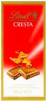 Chocolate Ao Leite Recheio Avelã E Pedaços De Amêndoas Lindt Cresta Caixa 100g