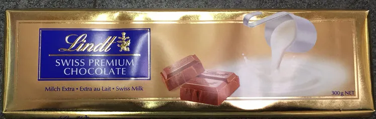 Lindt  MILCH • AU LAIT• MILK