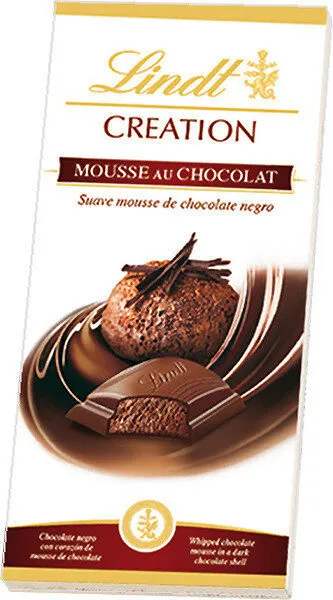 Chocolate negro relleno de suave mousse
