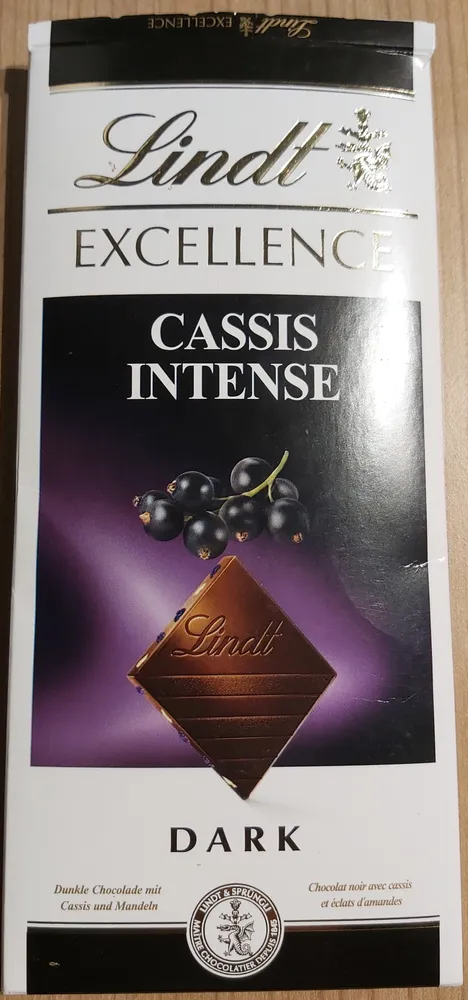 Lindt Excellence Cassis Intense