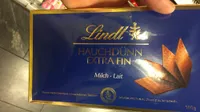 Tablettes ultra fines au chocolat au lait extra fin