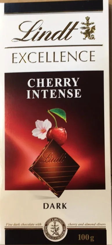 Lindt Excellence Chocolate Bar Dark Cherry Intense 100G