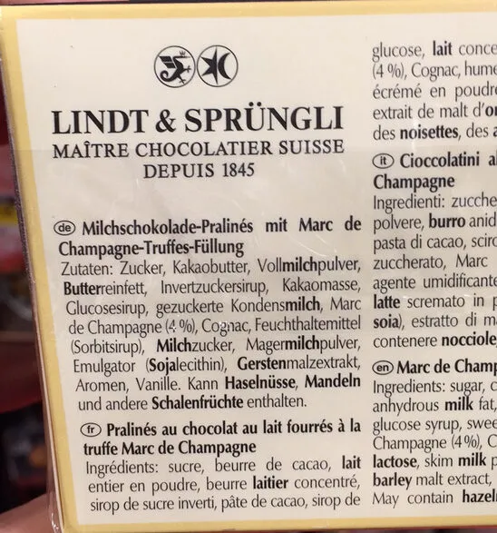Sprungli Maître Chocolatier Suisse Depuis 1845