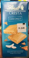 Cresta Coconut Weisse Schokolade Mit Knuspriger Nougat-Cocos Füllung