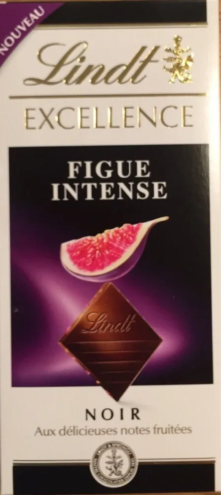 Lindt Figue intense noir notes fruitees