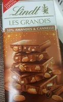 Lindt les grandes (32% amandes et cannelle)