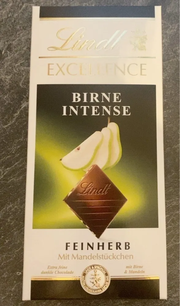 Excellence Birne Intense Feinherb mit Mandelstückchen