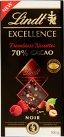 Chocolat noir Framboise Noisettes 70% cacao
