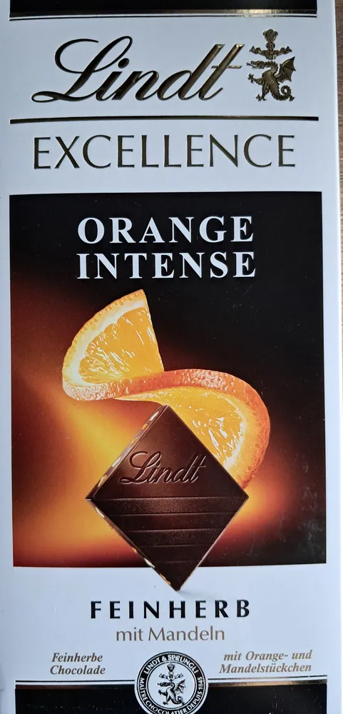 Orange Intense Feinherb mit Mandeln