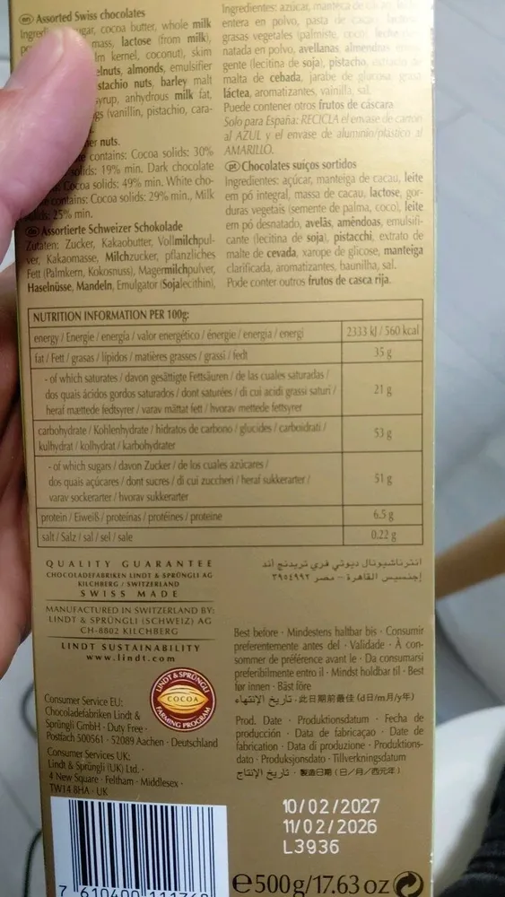 Lindt special edition