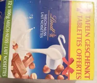 Chocolat lait noisettes