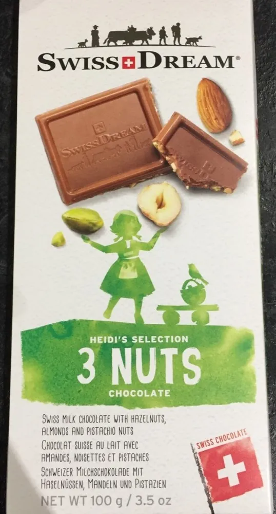 Heidi's selection 3 nuts chocolate