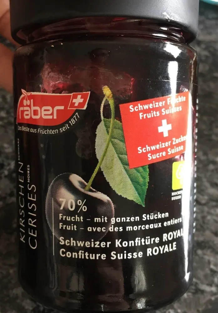 Confiture cerises noires