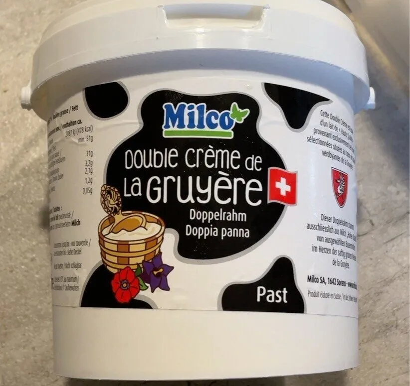 Double crème de la gruyere