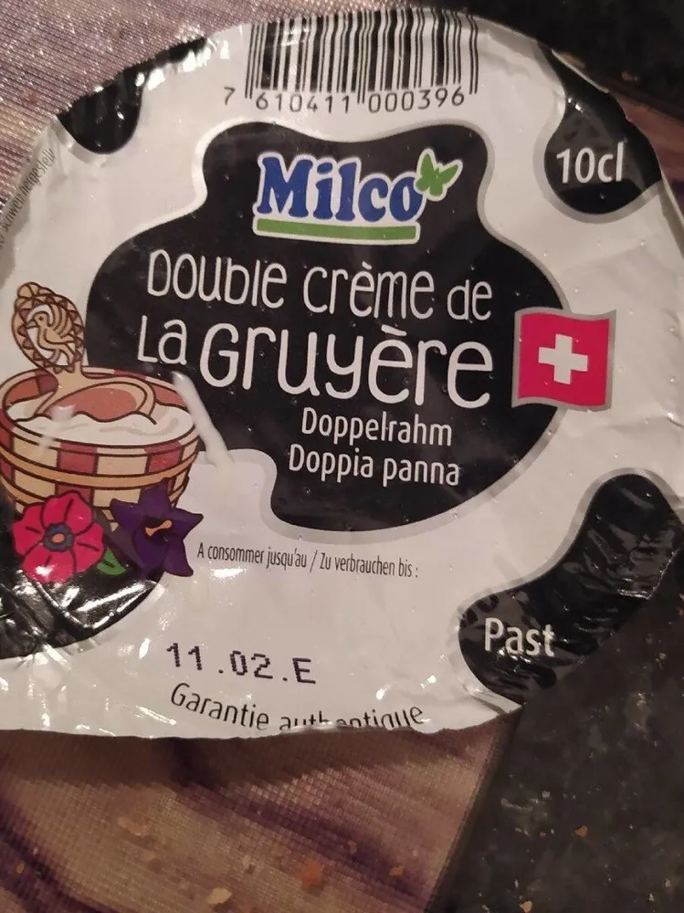 Double crème de la Gruyère