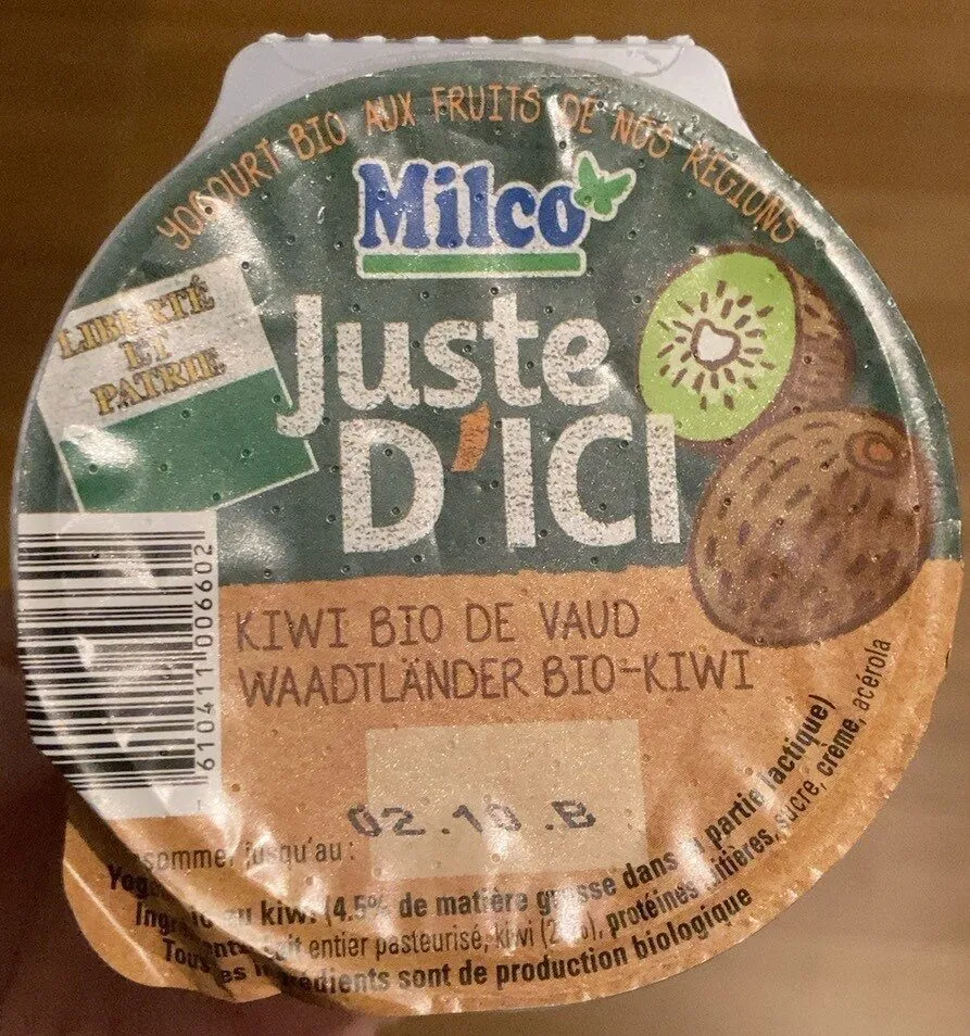 Juste d’ici kiwi bio de Vaud