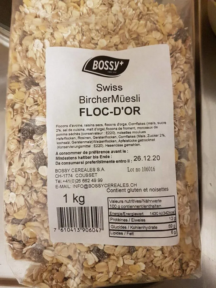 Swiss BircherMüesli Floc-d'or