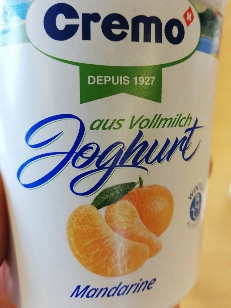 Yaourt mandarine