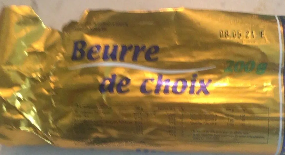 Beurre de choix
