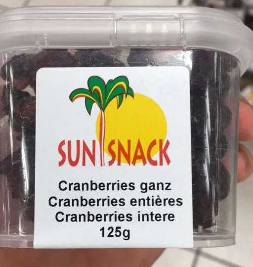 Sun Snack Cranberries entières