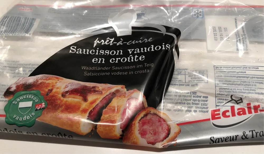 Saucisson Vaudois en croûte