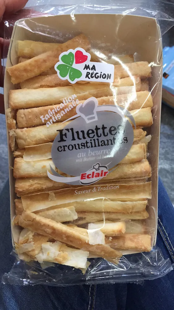 MA REGION  Fabrication artisanale Fluettes croustillantes au beurre Eclair Saveur & Tradition