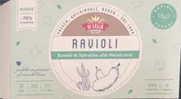 Ravioli di spiriulina alle melanzane