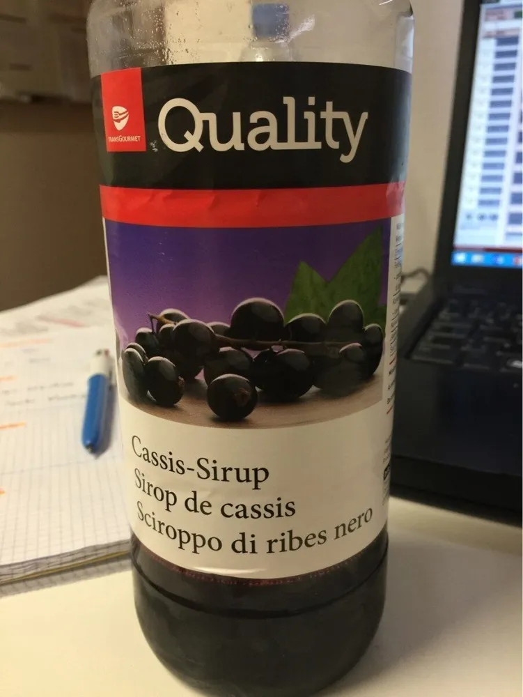 Sirop cassis