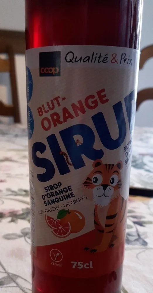 Sirop d'orange sanguine