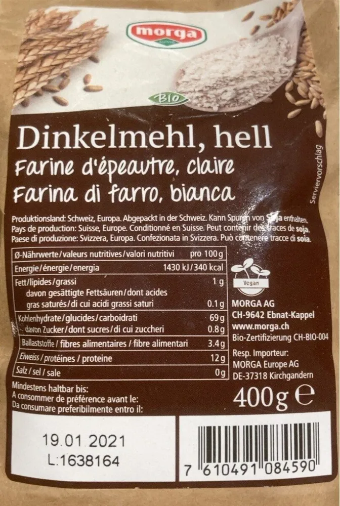 Farine d’épeautre clair