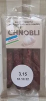 Rauchwürstli saucisses sèches fumée chnobli