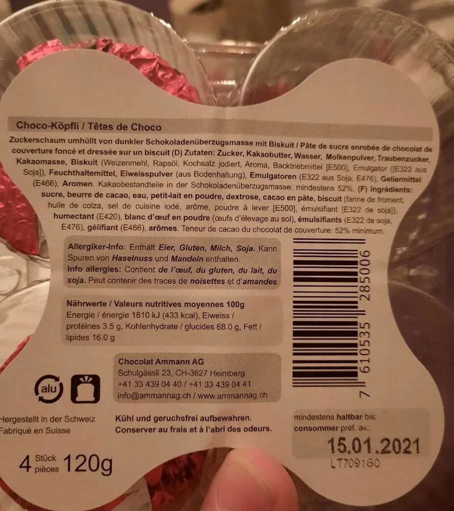 Tête de choco