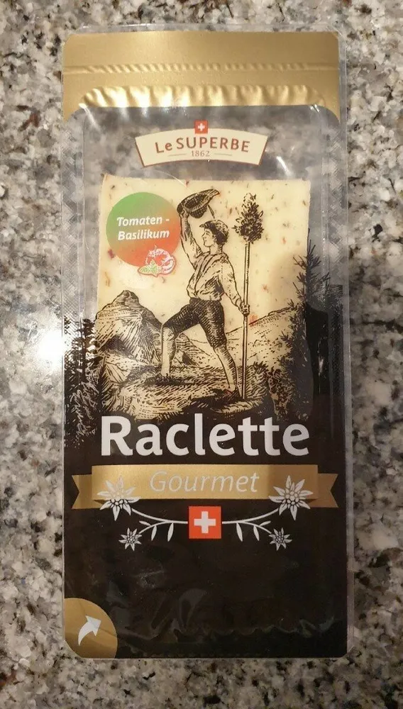 Raclette tomate basilic