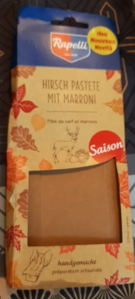 Pâté de cerf et marrons