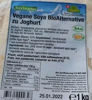 Vegane soya BioAlternative zu Jogurt