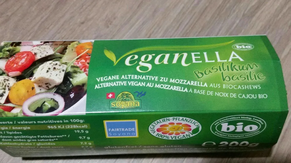 Veganella Basilic 200G