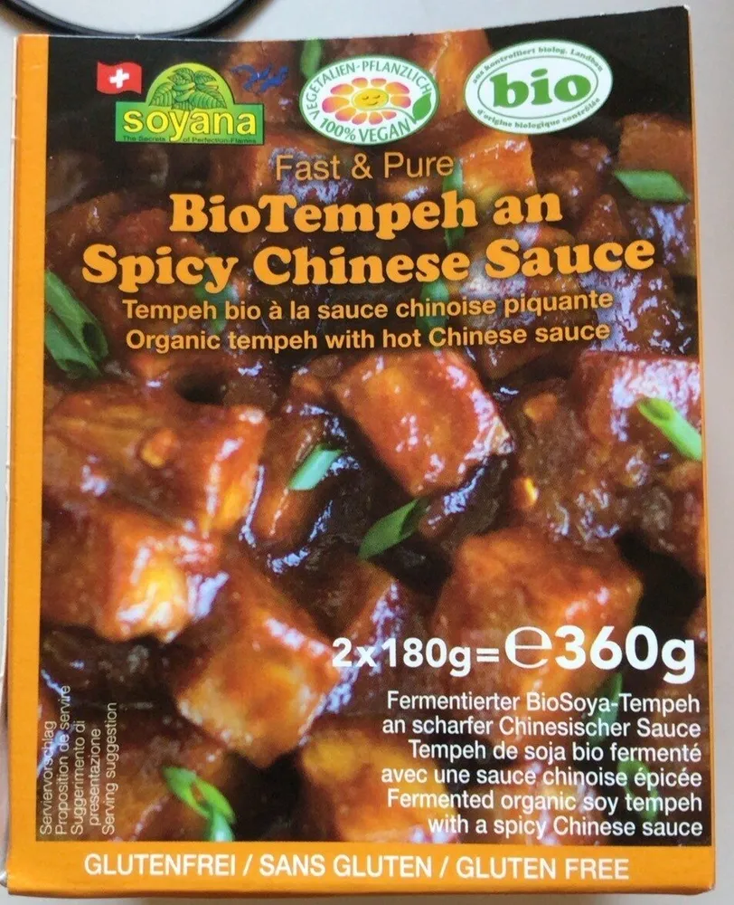 Tempeh bio a la sauce chinoise piquante