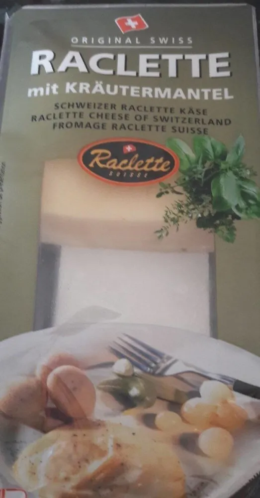 Schweizer Raclette mit Kräutermantel