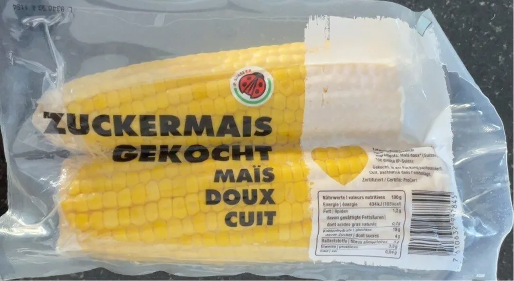 Zuckermais gekocht