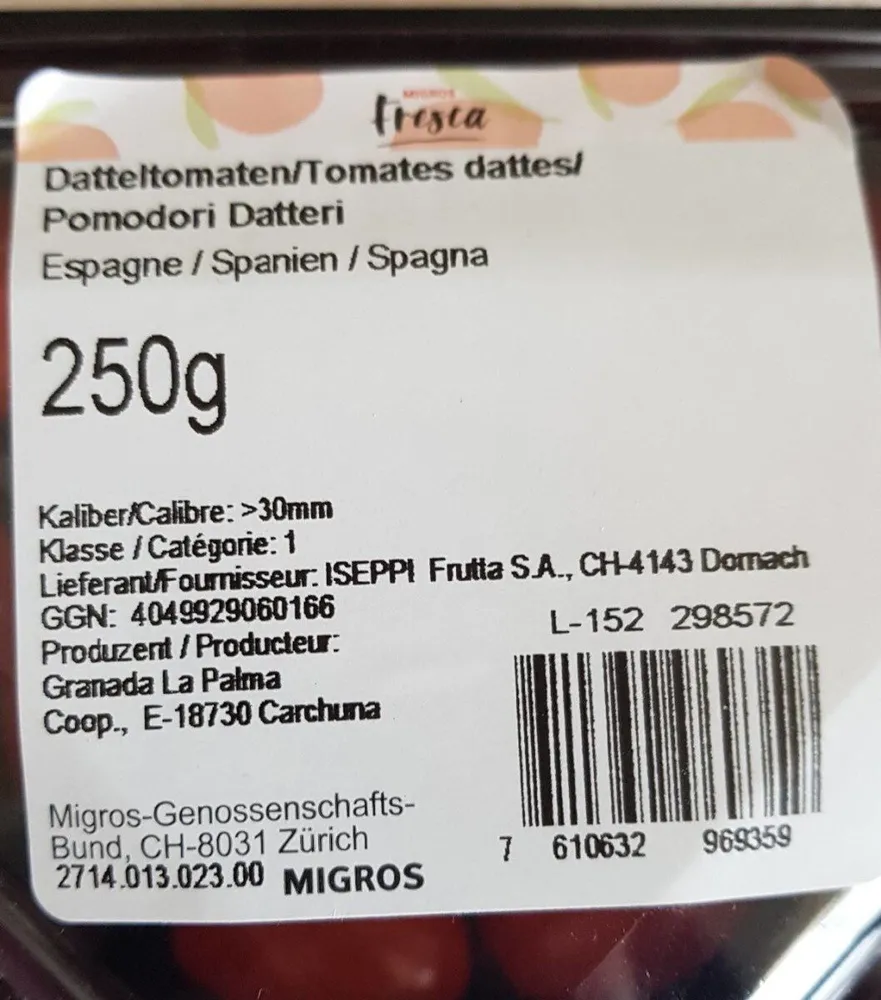 Swisscofel Datteltomaten