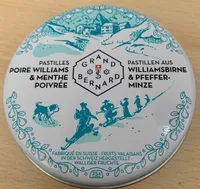 Pastilles Poire Williams et menthe poivrée