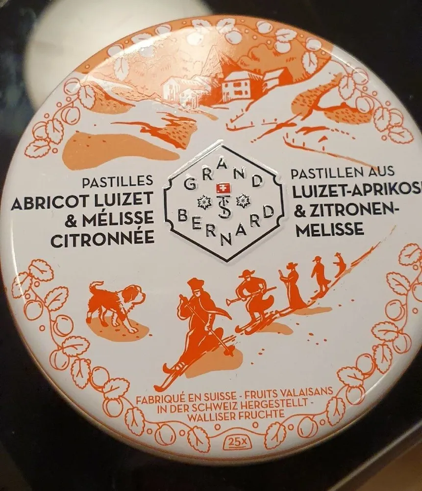 Pastilles abricot Luizet et mélisse citronnée