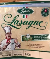 Lasagne frais épinards et ricotta