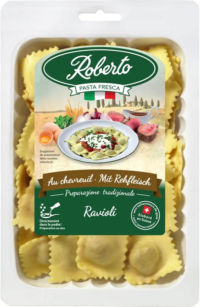 Ravioli frais au chevreuil