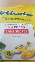 Bonbons suisses aux plantes sans sucre citron melisse