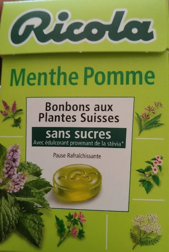 Menthe Pomme - Bonbons aux plantes Suisses