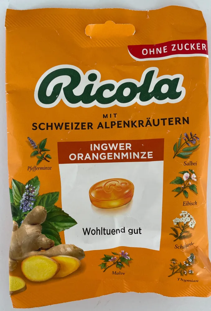 Ingwer Orangenminze ohne Zucker